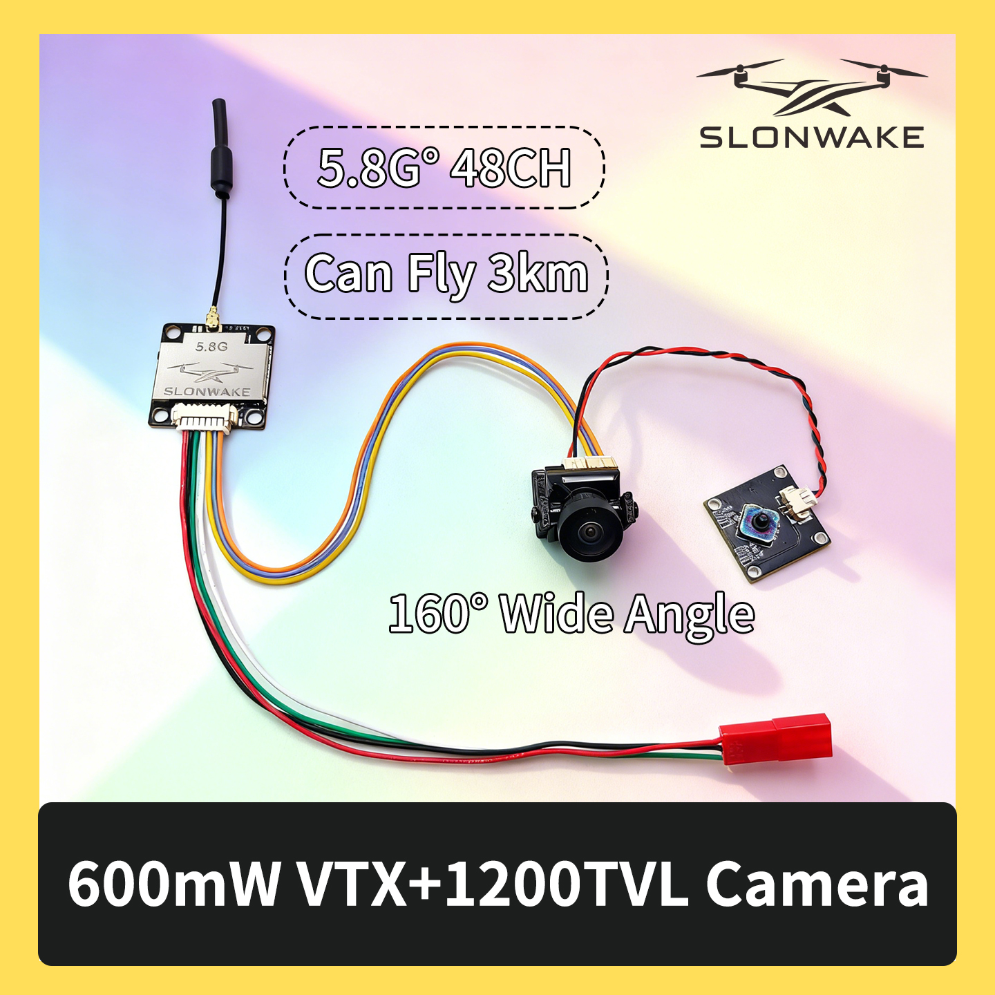SLONWAKE 5.8G 600mW 7-24V FPV  - Drone Kit Fpv recensione e prezzo