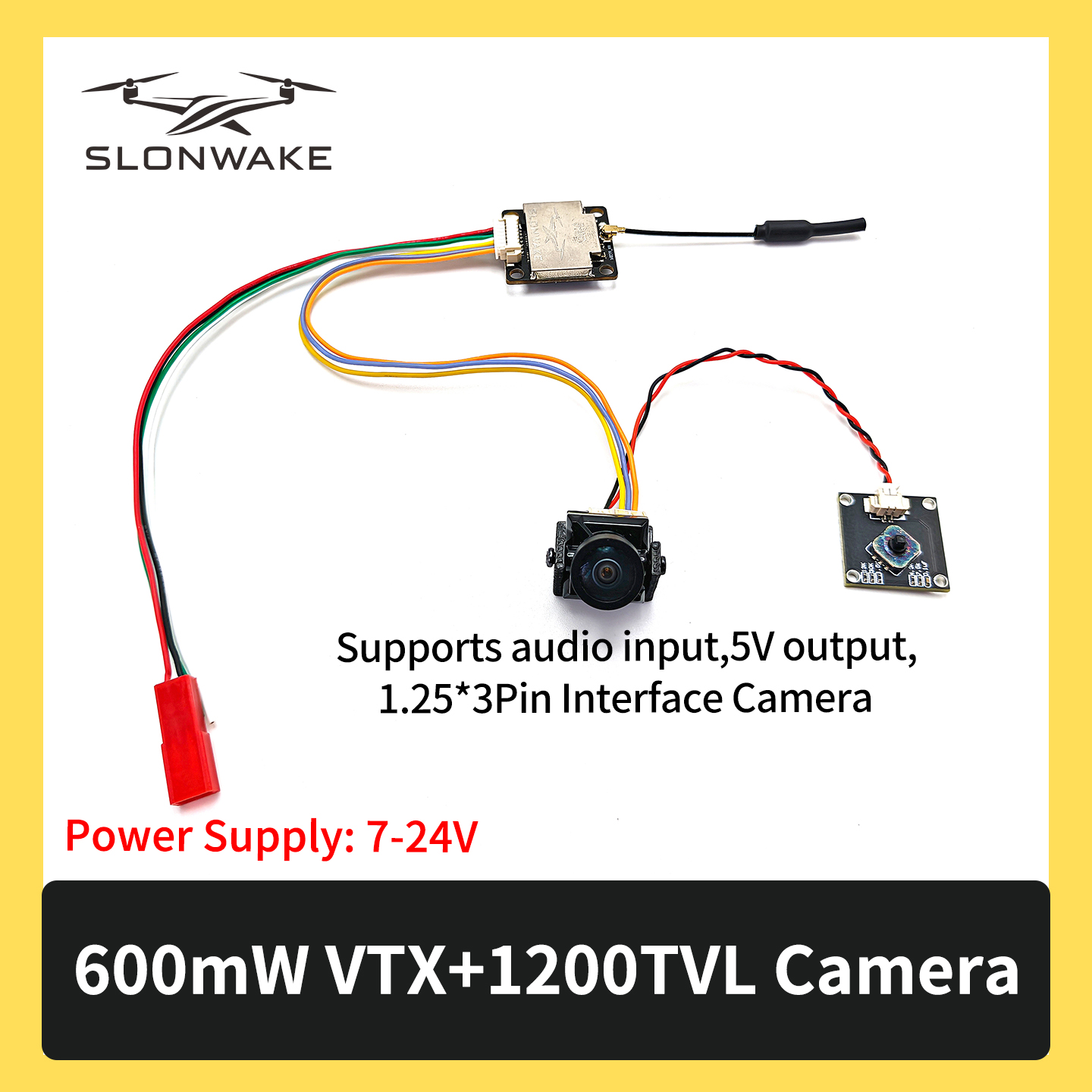 SLONWAKE 5.8G 600mW 7-24V FPV  - Drone Kit Fpv recensione e prezzo
