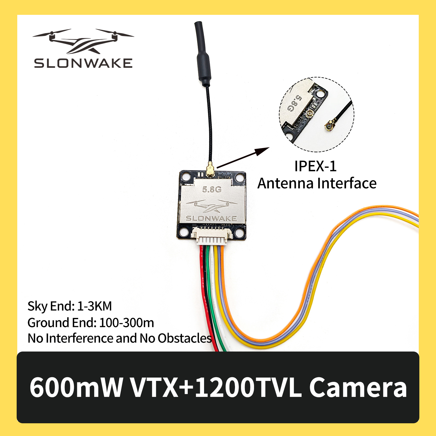 SLONWAKE 5.8G 600mW 7-24V FPV  - Drone Kit Fpv recensione e prezzo