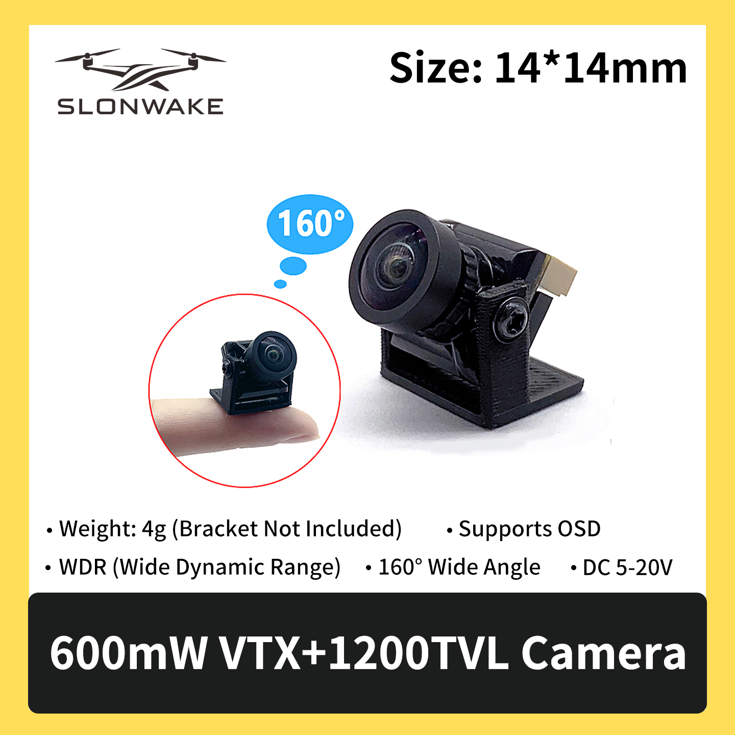 SLONWAKE 5.8G 600mW 7-24V FPV  - Drone Kit Fpv recensione e prezzo