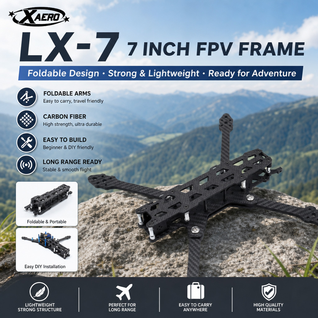 PAURC LX-7 Foldable 7 Inch FPV - Drone Kit Octocopter recensione e prezzo