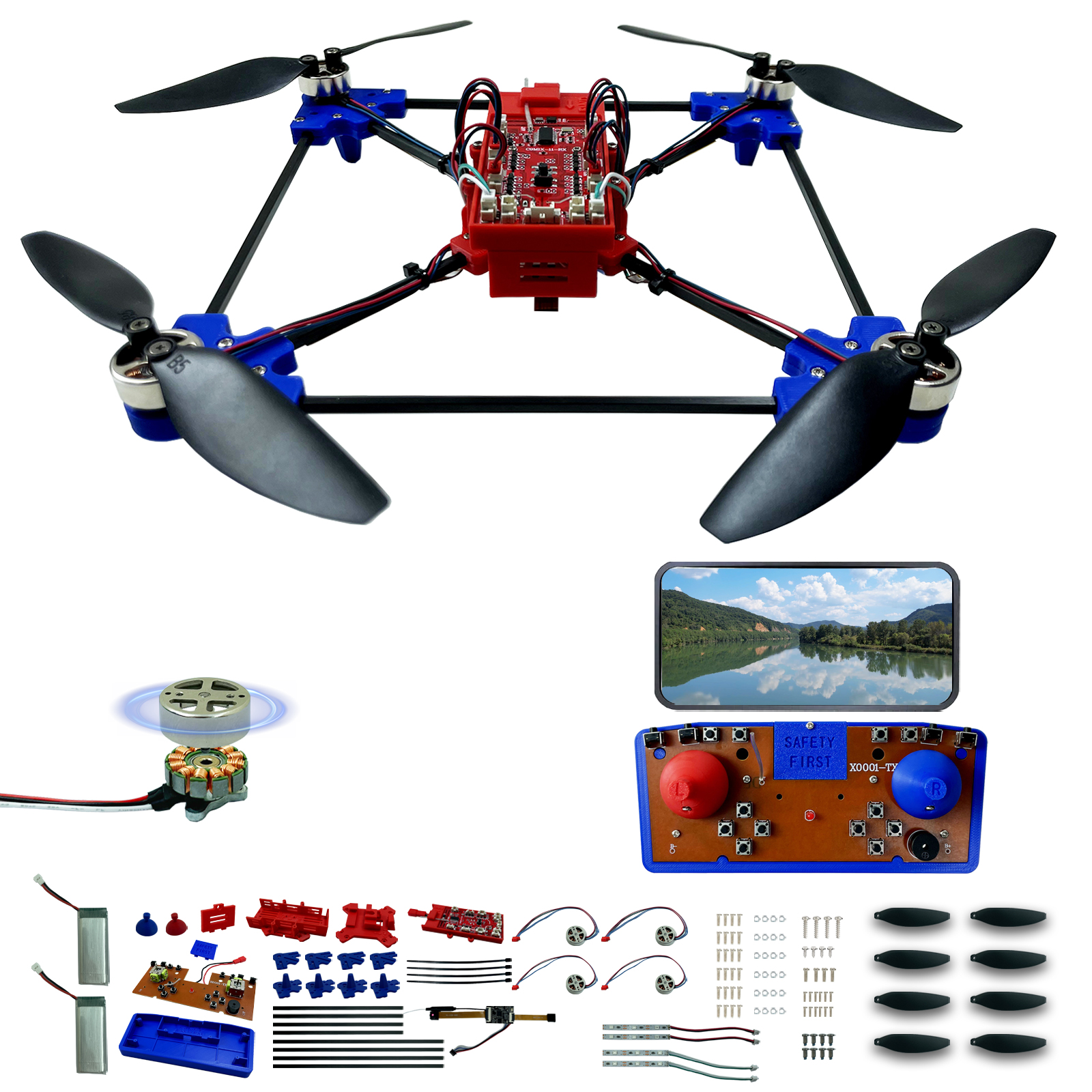 Drone Quadcopter DIY Kit Uniqu - Drone Kit Build Yourself recensione e prezzo