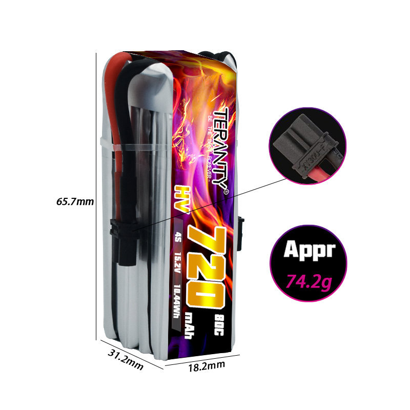 TERANTY 720mAh 4S 15.2V HV Lip - Drone Kit Racing recensione e prezzo