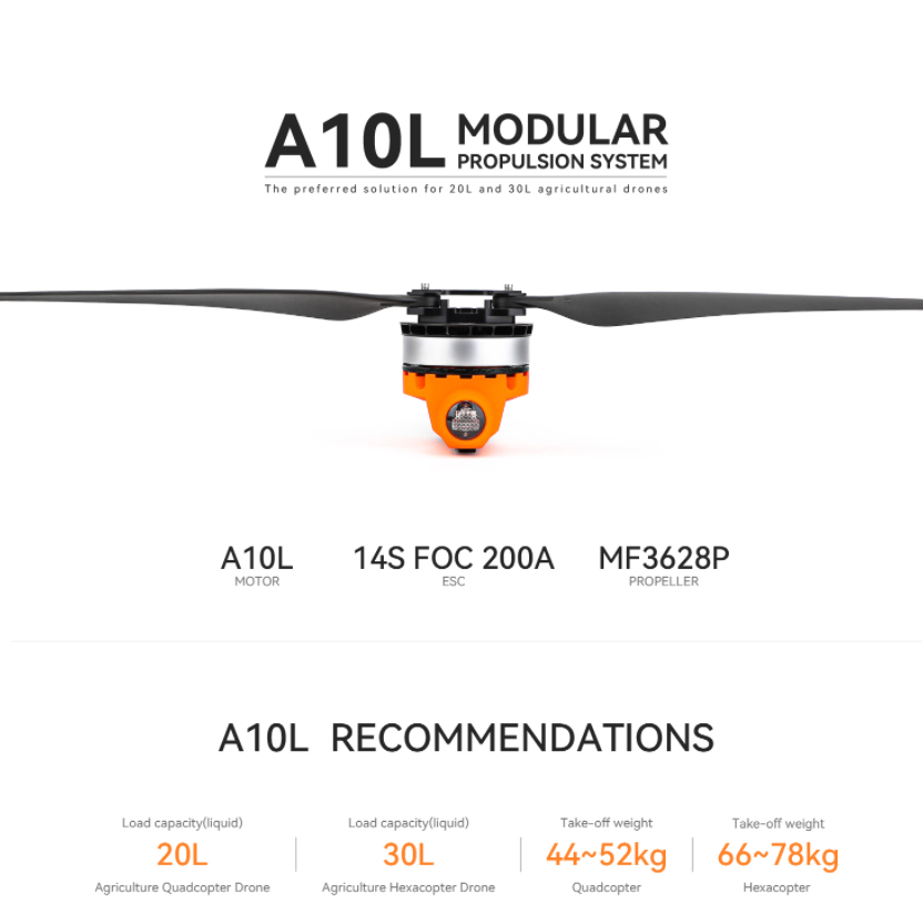 T-MOTOR A10L 12S 14S High Powe - Drone Kit Hexacopter recensione e prezzo